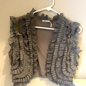 Grey fancy vest